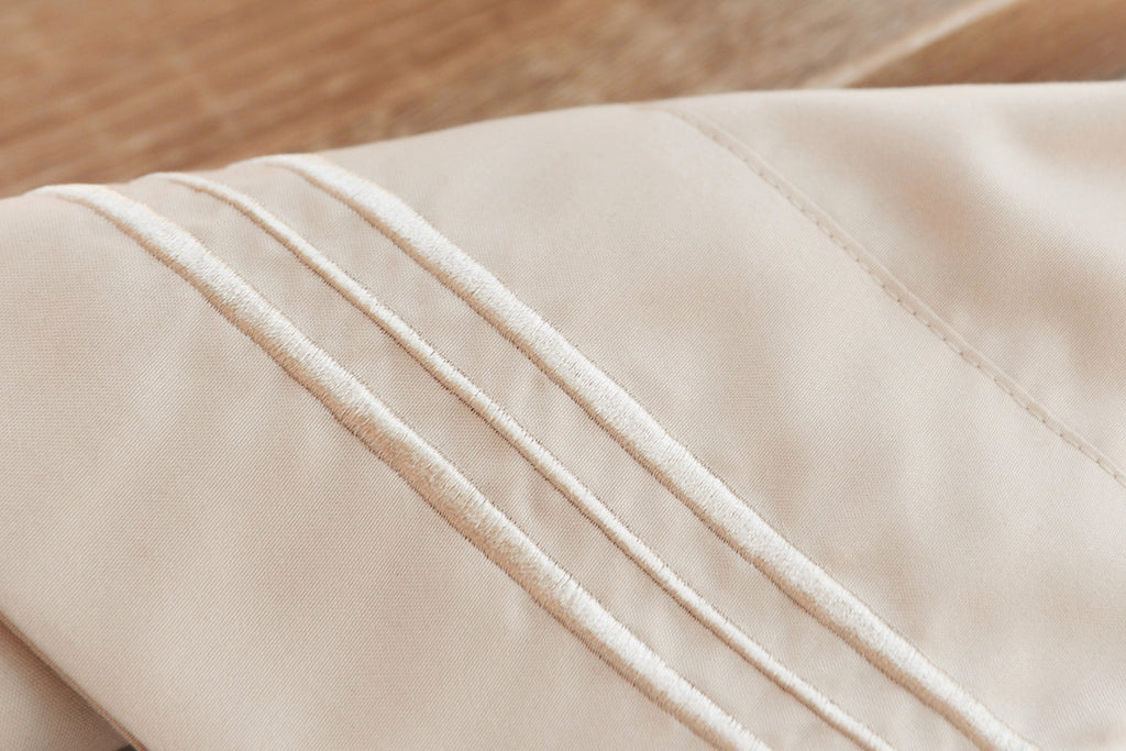 Percale Cream Pillowcase Soft Bed Linens for Sensitive Skin The Bed